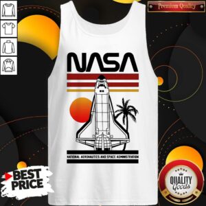 Alternative view of Cute Nasa Rocket Tree Sunset Vintage Retro Shirt