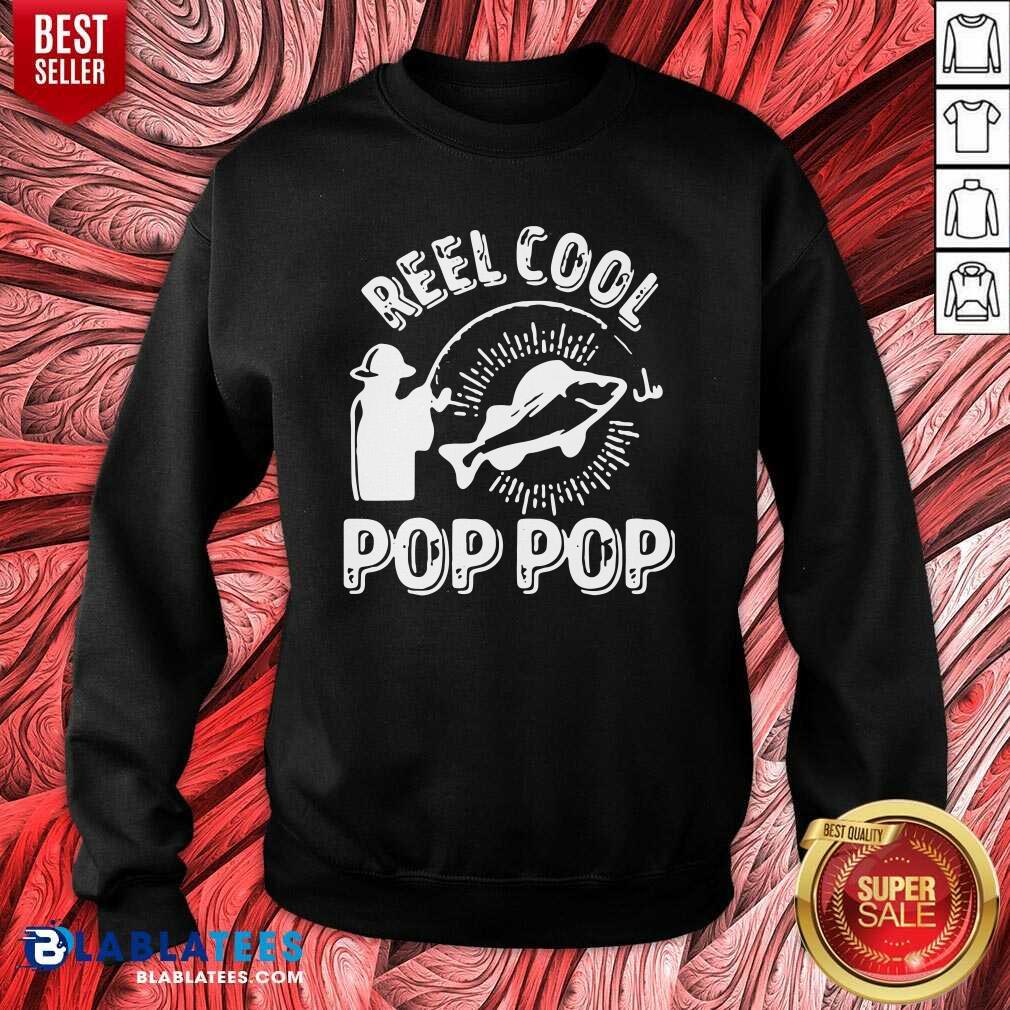 Cute Reel Cool Pop Pop Shirt Fisherman Christmas Fathers Day Shirt - Image 4