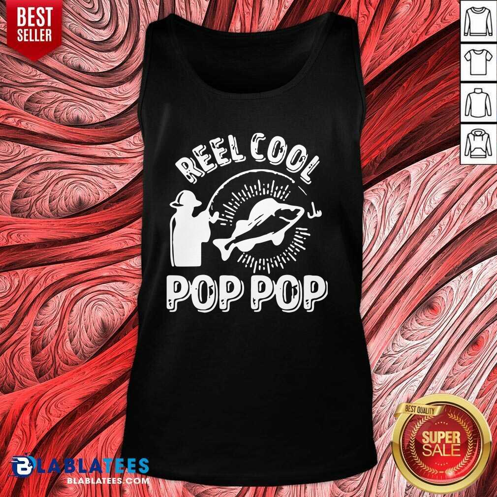 Cute Reel Cool Pop Pop Shirt Fisherman Christmas Fathers Day Shirt - Image 3