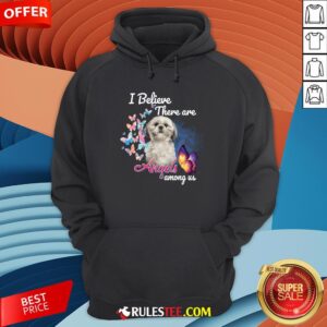 Alternative view of Cute Shih Tzu I Believe There Are Angels Among Us Shirt