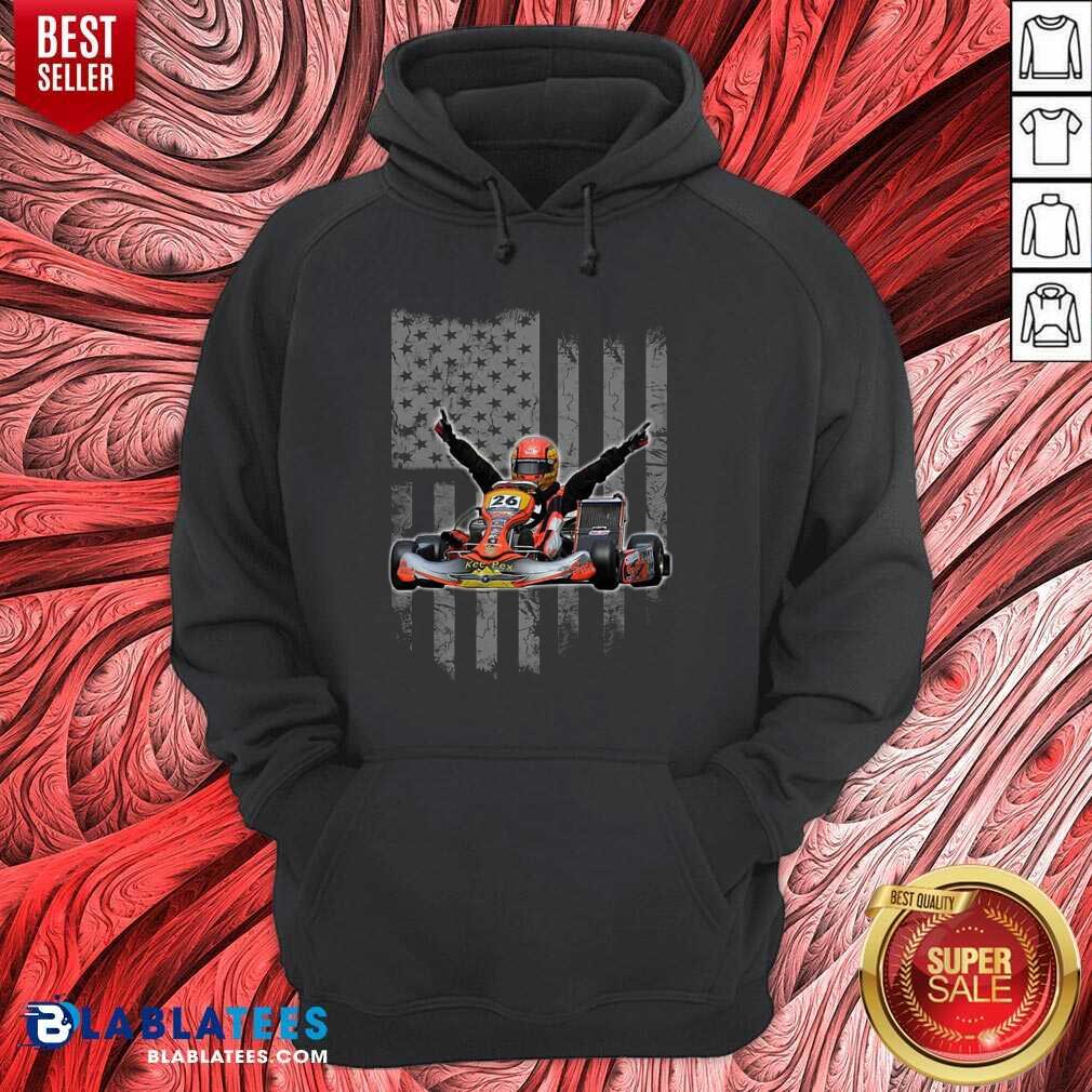 Cute Sports Car Racing American Flag Shirt - Image 5