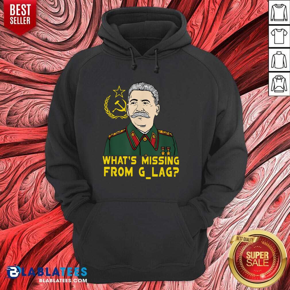 Cute Stalin Communist What's Missing From Gulag T-Shirt - Image 3