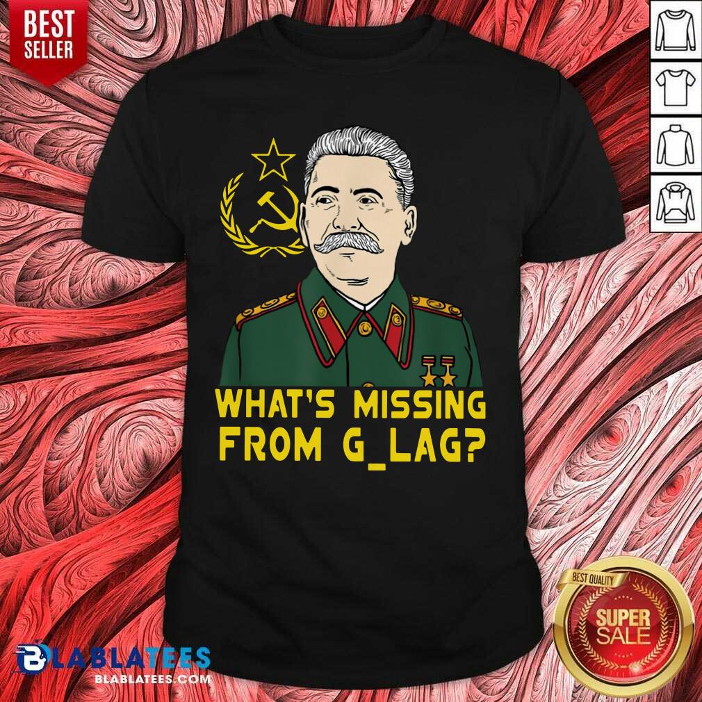 Cute Stalin Communist What's Missing From Gulag T-Shirt