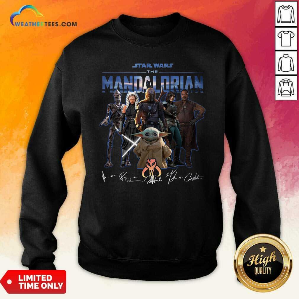 Cute Star Wars The Mandalorian Signatures Shirt - Image 2