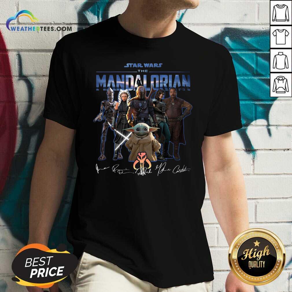 Cute Star Wars The Mandalorian Signatures Shirt - Image 3
