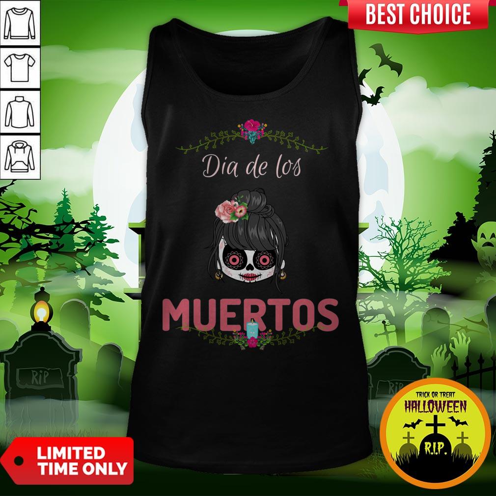 Cute Sugar Skull Dia De Los Muertos Day Of The Dead Shirt - Image 3