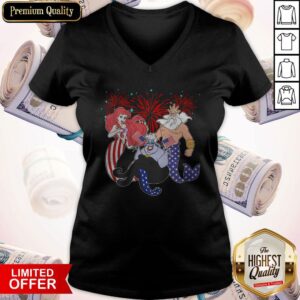 Alternative view of Cute The Little Mermaid Happy The 4th Of July American Flag Independence Day Shirt