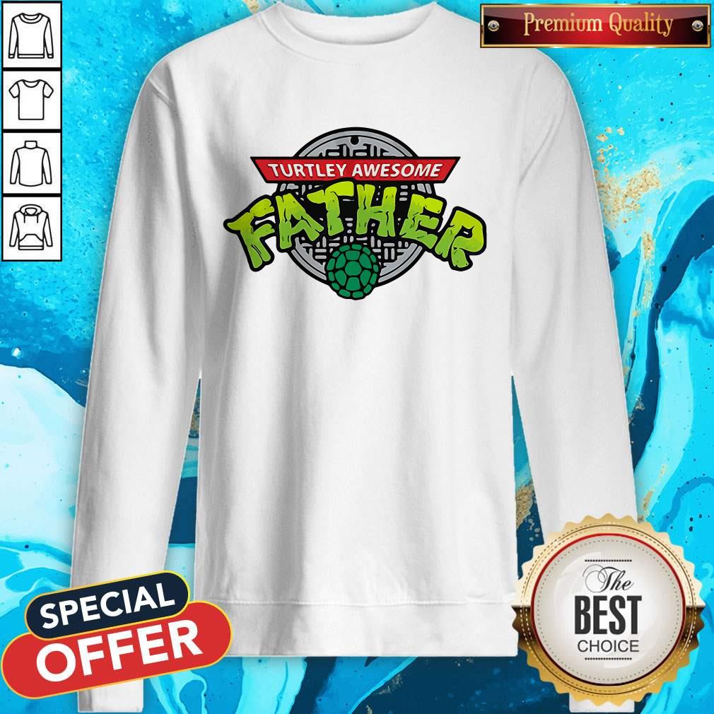 Cute Turtley Awesome Father Shirt - Image 4