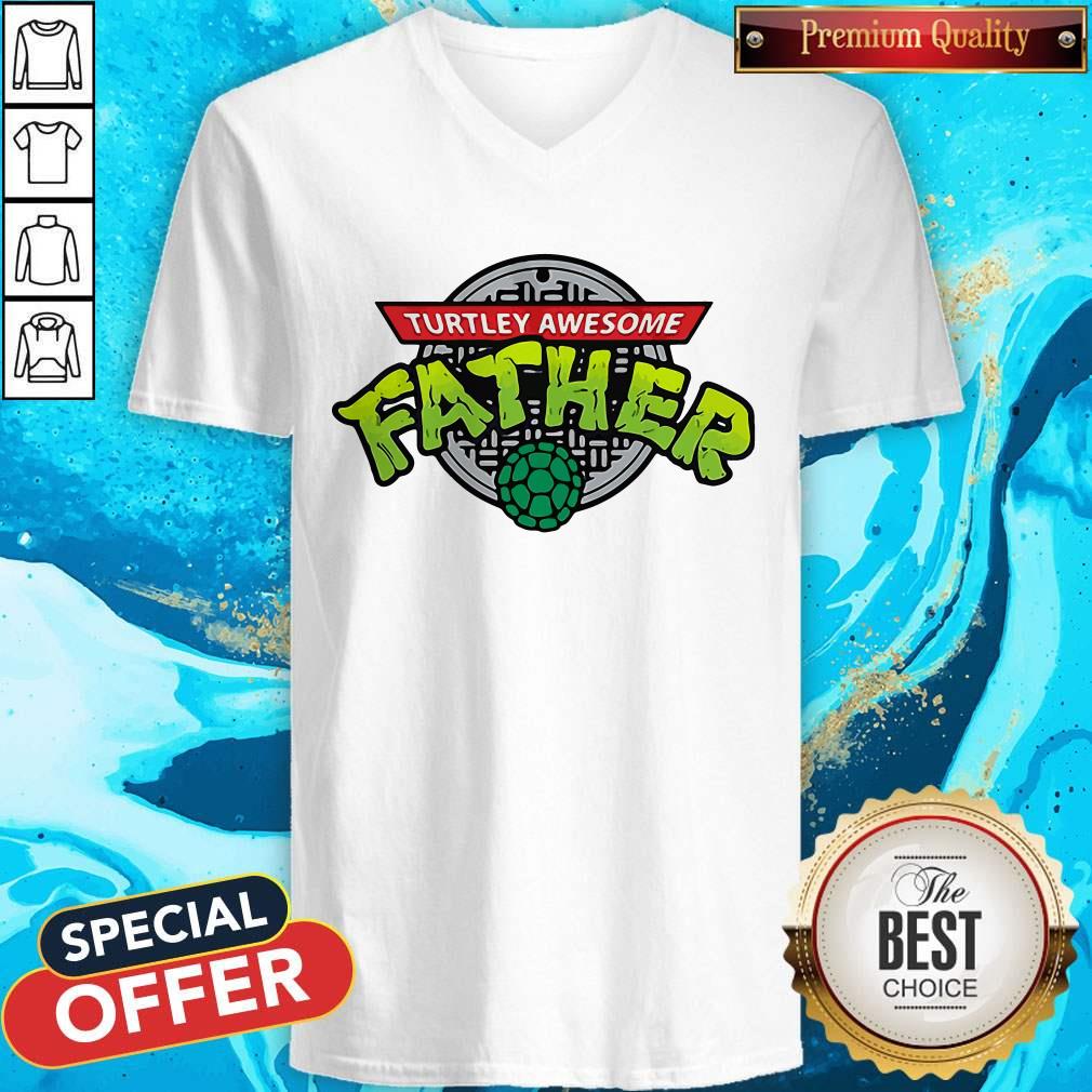 Cute Turtley Awesome Father Shirt - Image 2