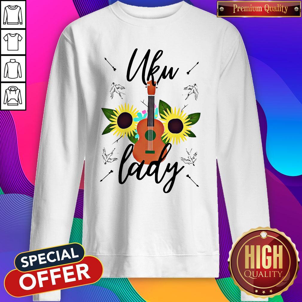 Cute Uku Lady Sunflower Shirt - Image 3