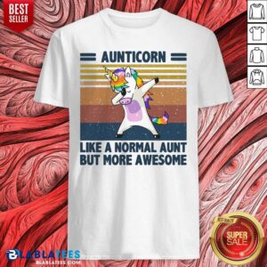 Dabbing Unicorn Aunticorn Like A Normal Aunt But More Awesome Vintage Shirt