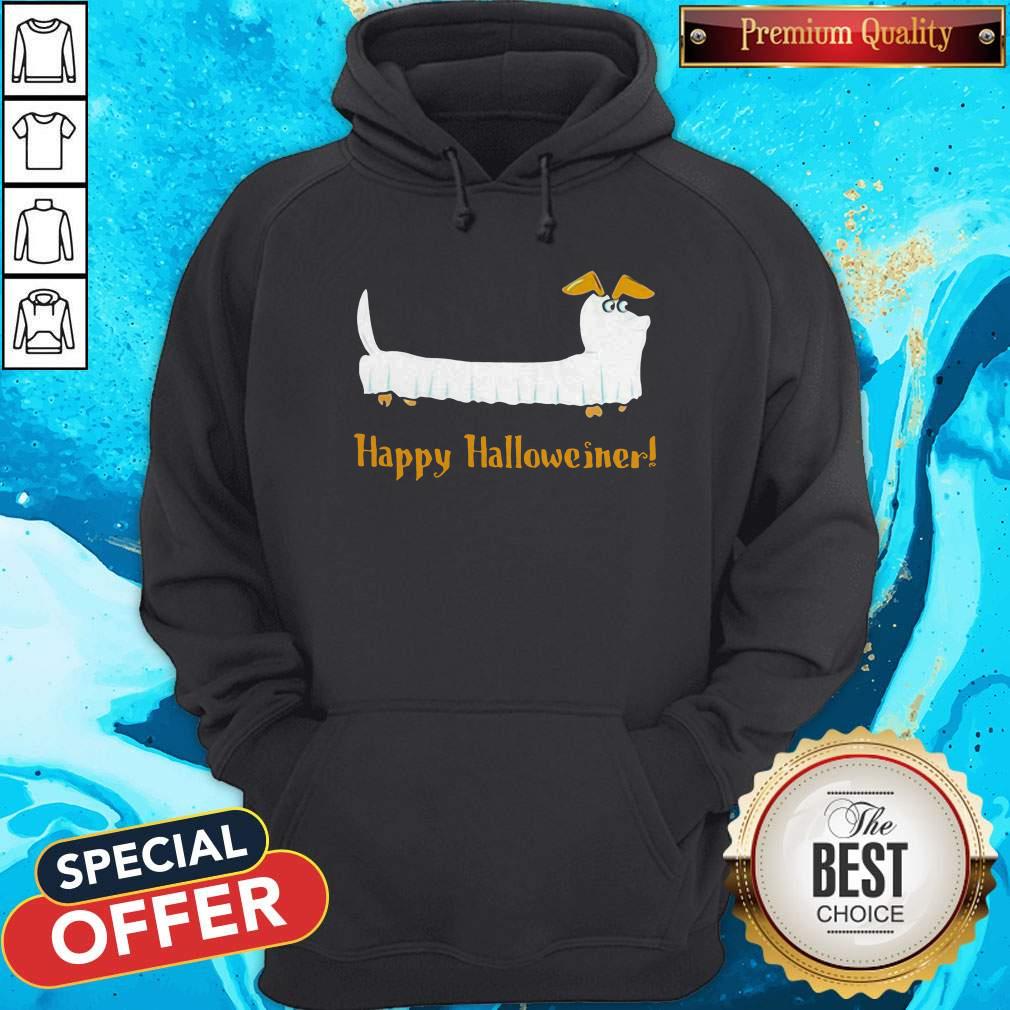 Dachshund Ghost Happy Halloweiner Shirt - Image 4