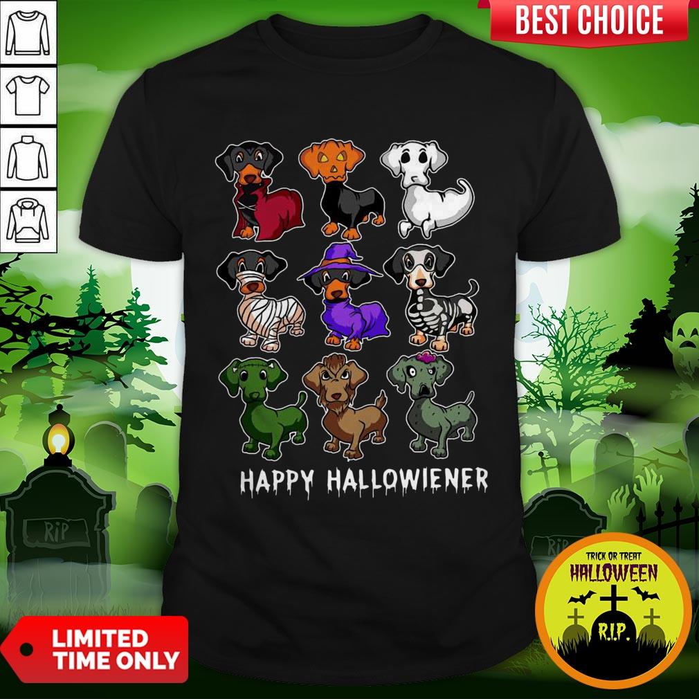 Dachshund Happy Halloweiner Funny Halloween Dogs Lover Gifts Shirt
