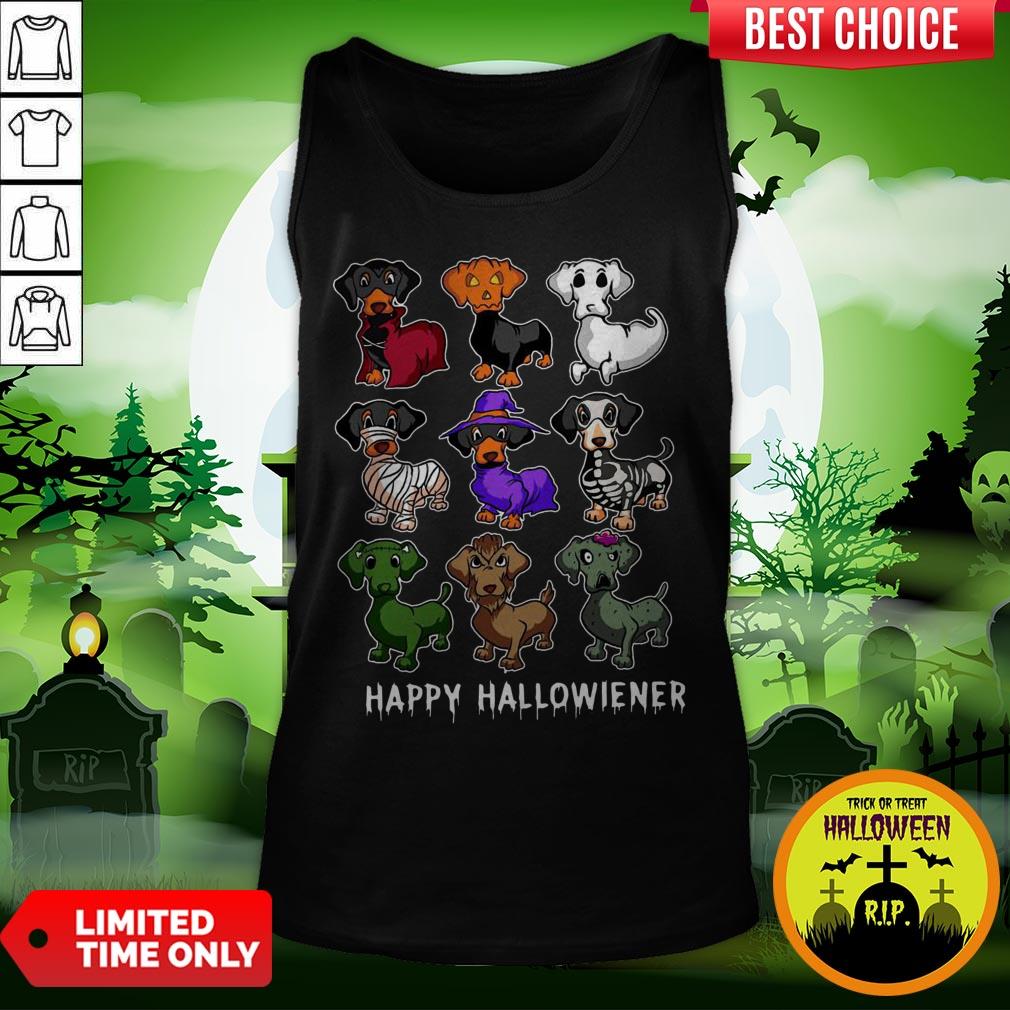 Dachshund Happy Halloweiner Funny Halloween Dogs Lover Gifts Shirt - Image 3
