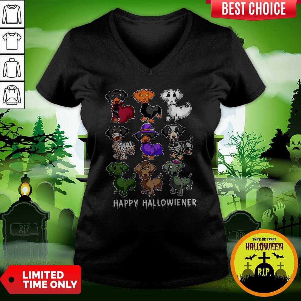 Dachshund Happy Halloweiner Funny Halloween Dogs Lover Gifts Shirt - Image 2