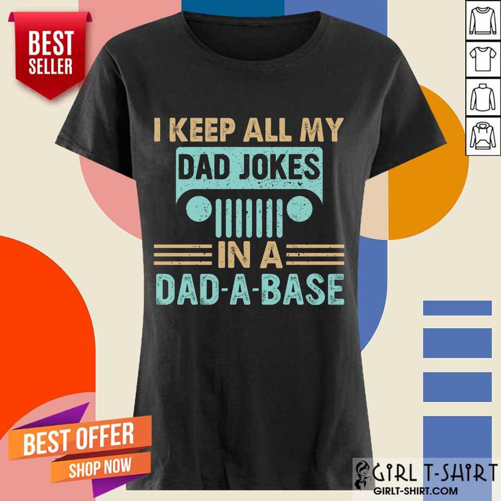 Dad Jokes In A Dad A Base Shirt - Image 2