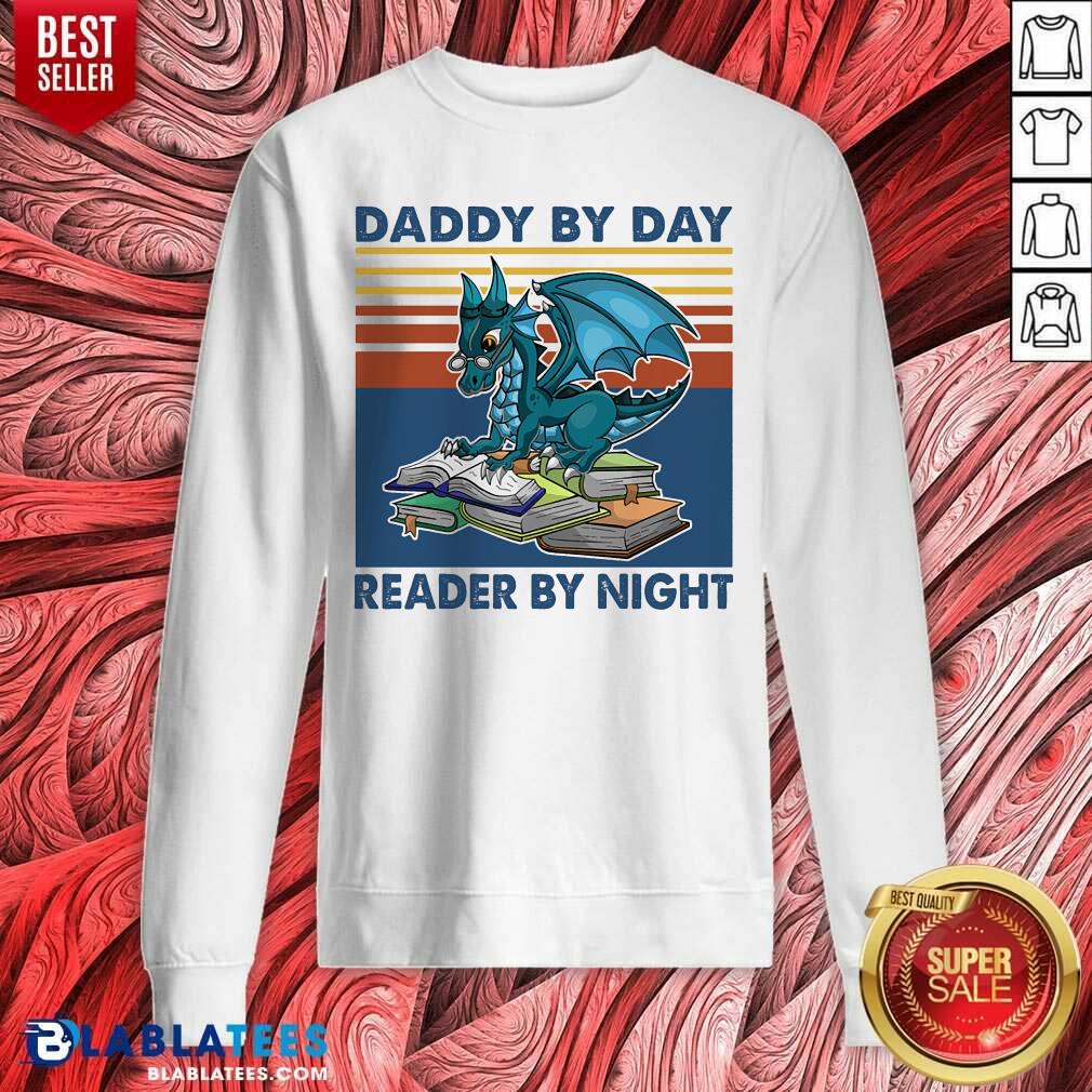 Daddy By Day Reader By Night Book Shirt - Image 5