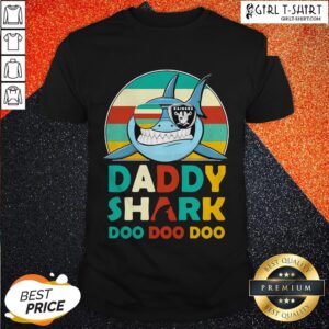 Daddy Shark Doo Doo Doo Oklahoma Raiders Vintage Retro Shirt