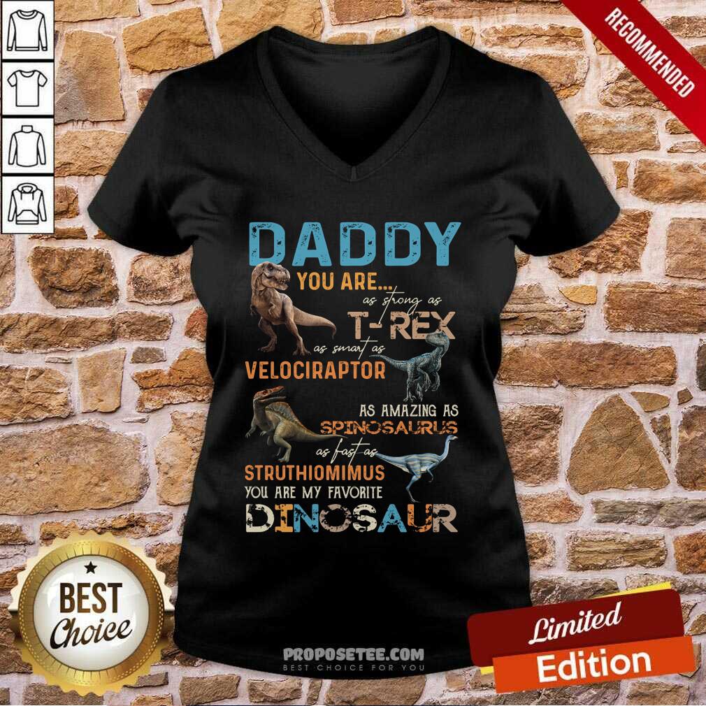 Daddy You Are As Strong As T Rex Shirt - Image 3