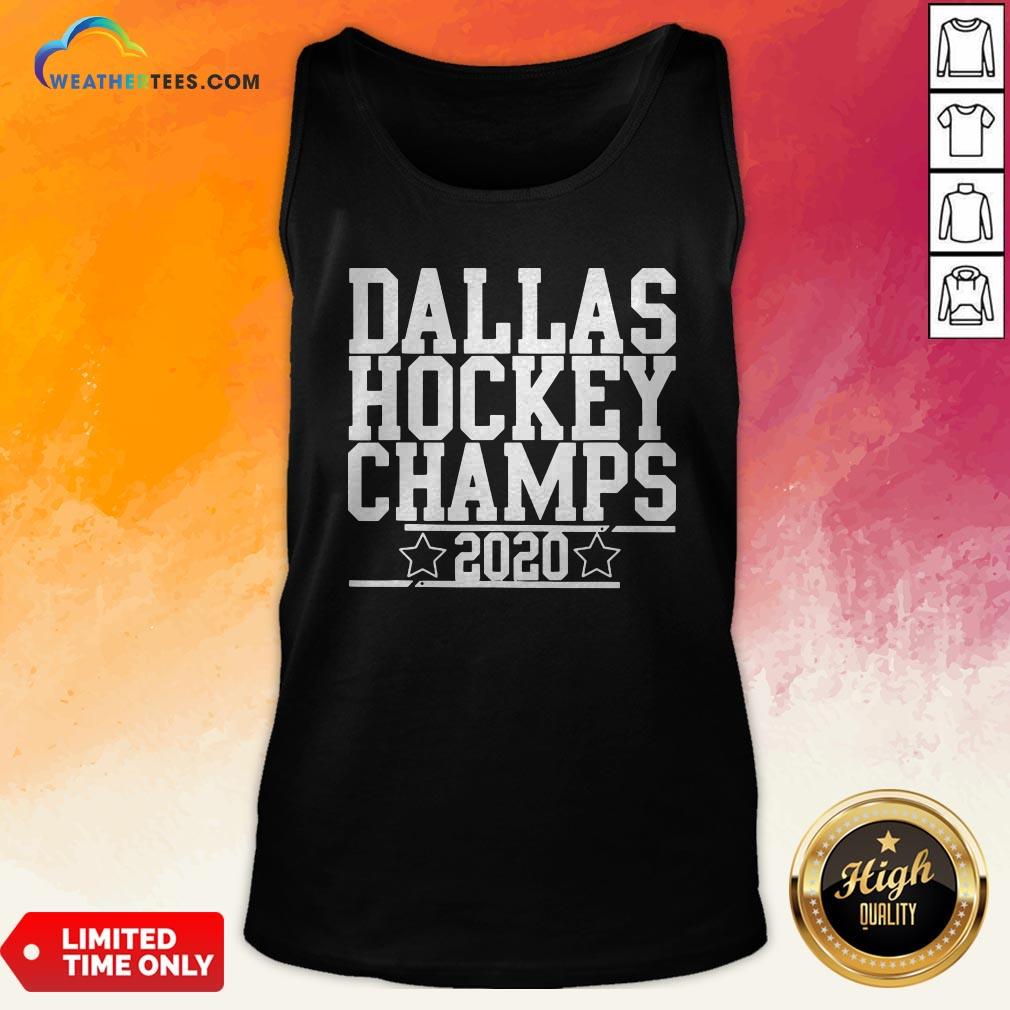 Dallas Champs 2020, Hockey Sticks And Stars, Dallas Champion T-Shirt - Image 4