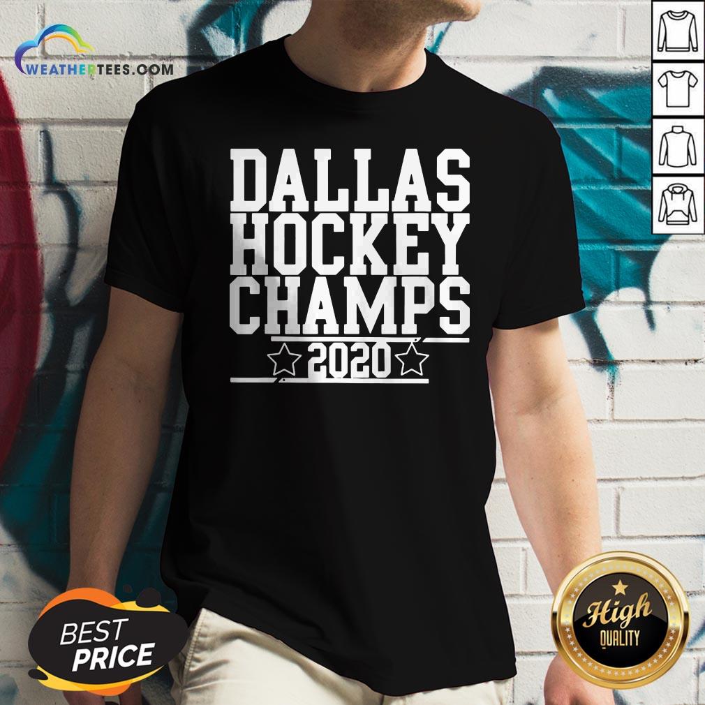 Dallas Champs 2020, Hockey Sticks And Stars, Dallas Champion T-Shirt - Image 3