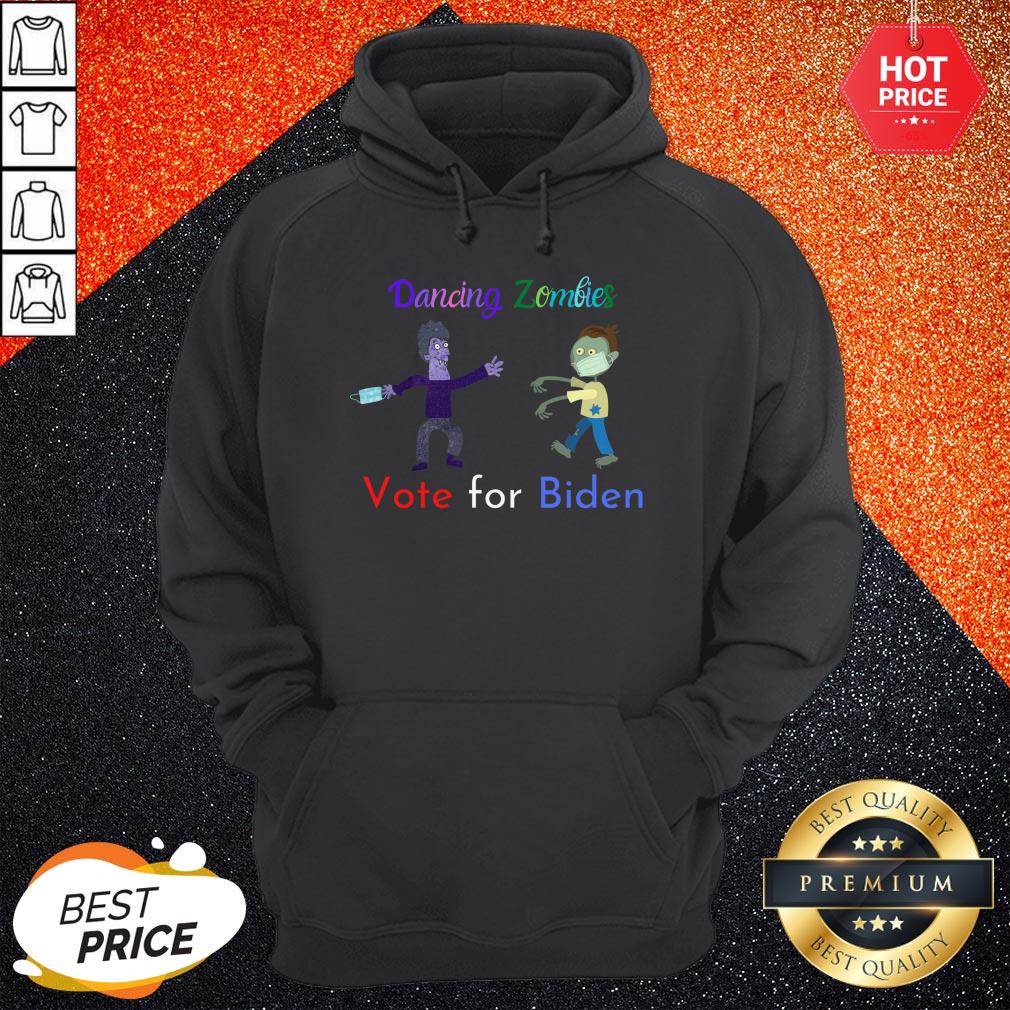 Dancing Zombies Vote For Biden Corona Virus Halloween Shirt - Image 2