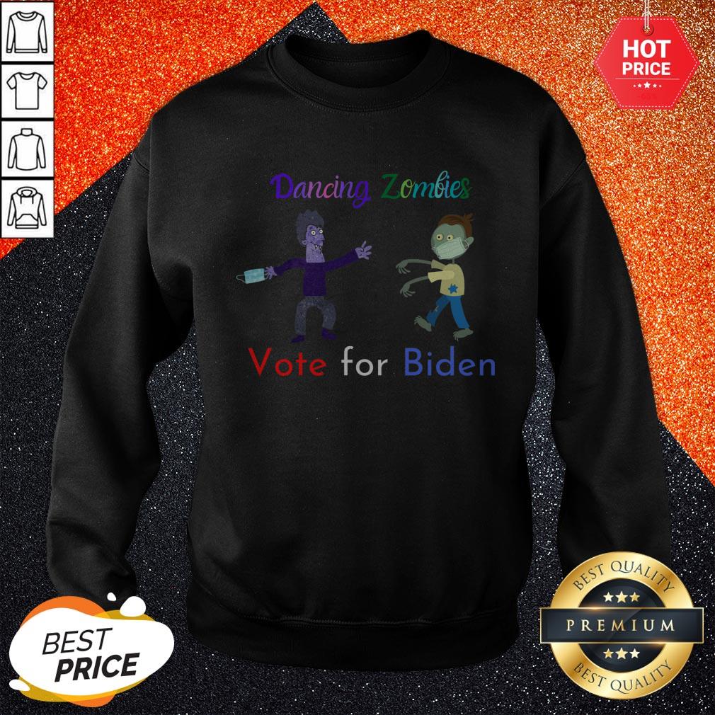 Dancing Zombies Vote For Biden Corona Virus Halloween Shirt - Image 5