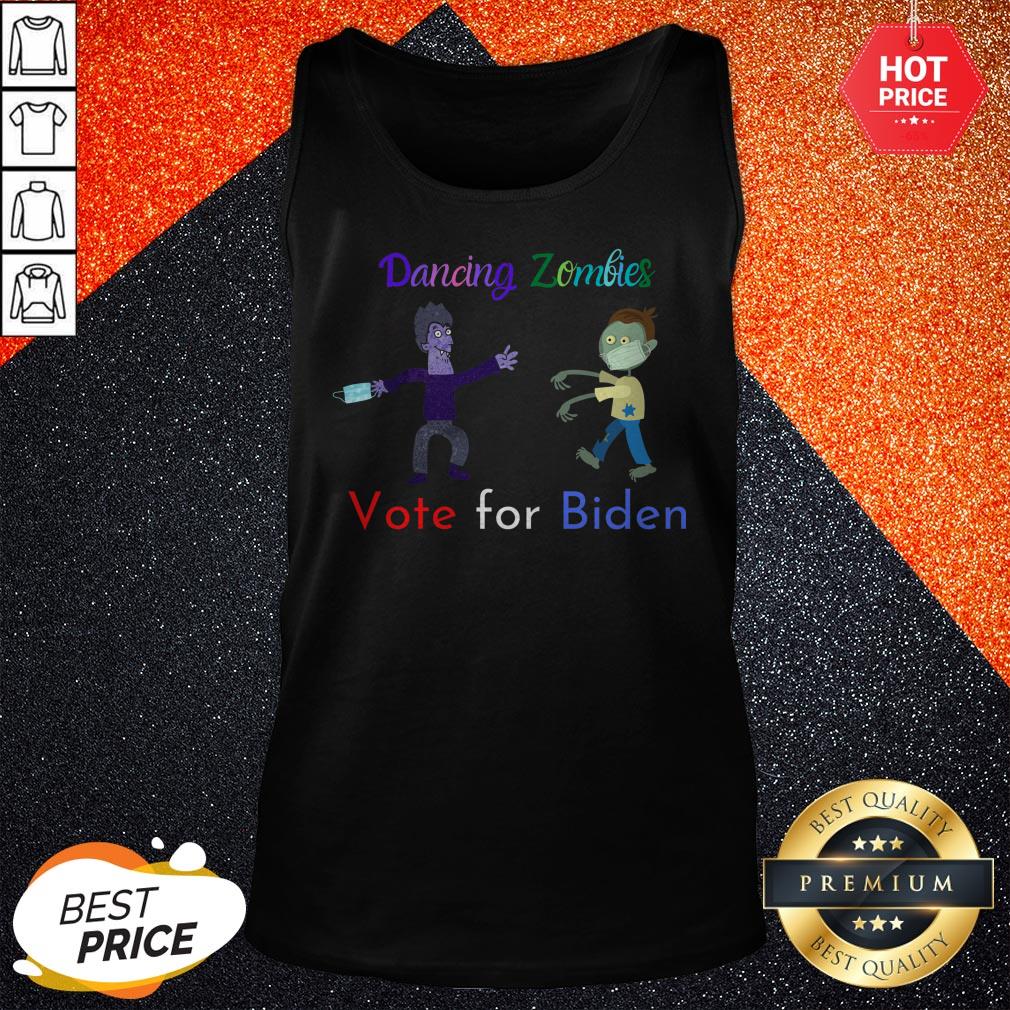 Dancing Zombies Vote For Biden Corona Virus Halloween Shirt - Image 4