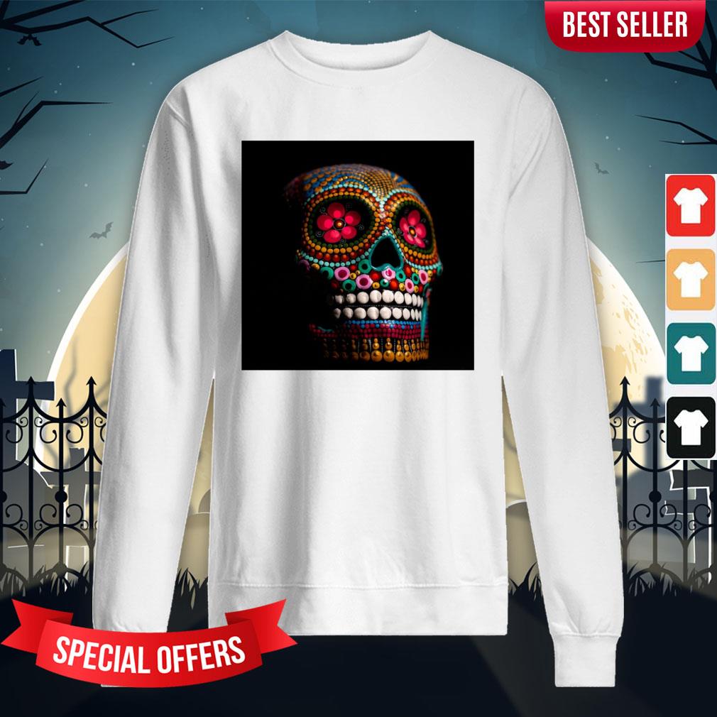 Day Of The Dead Dia De Los Muertos Skull Shirt - Image 4