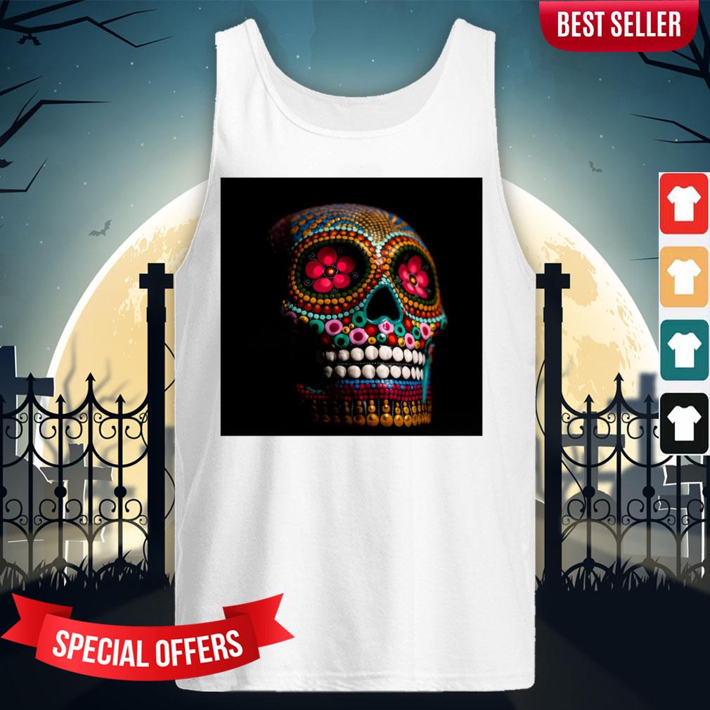 Day Of The Dead Dia De Los Muertos Skull Shirt - Image 3