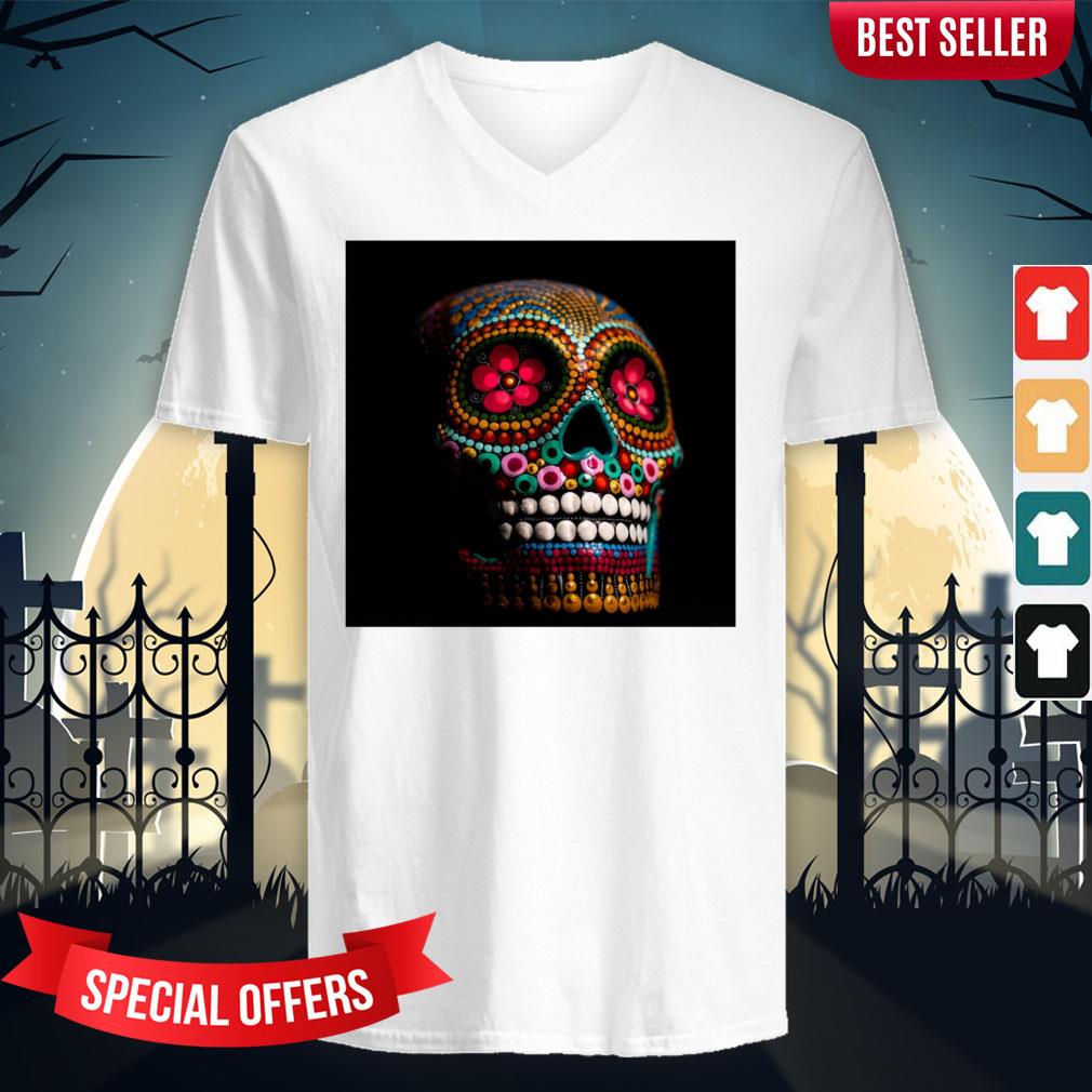 Day Of The Dead Dia De Los Muertos Skull Shirt - Image 2