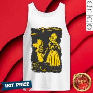 Alternative view of Day Of The Dead Día De Muertos Skeletons Couple Shirt