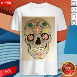 Day Of The Dead Sugar Skull Flower Heaven Shirt