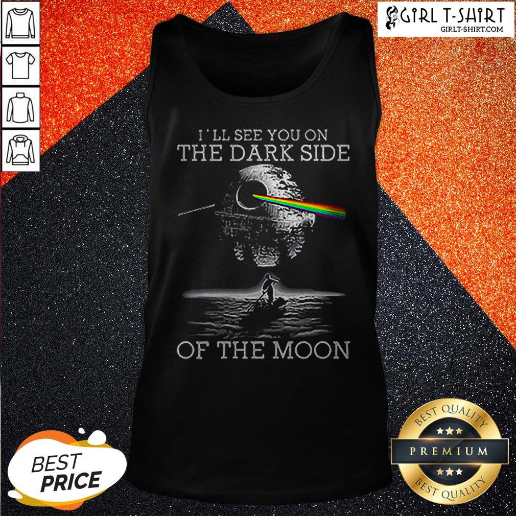 Death Star I’ll See You On The Dark Side Of The Moon Shirt - Image 3