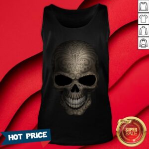 Alternative view of Decorated Dark Sugar Skull Dia De Muertos Day Dead T-Shirt