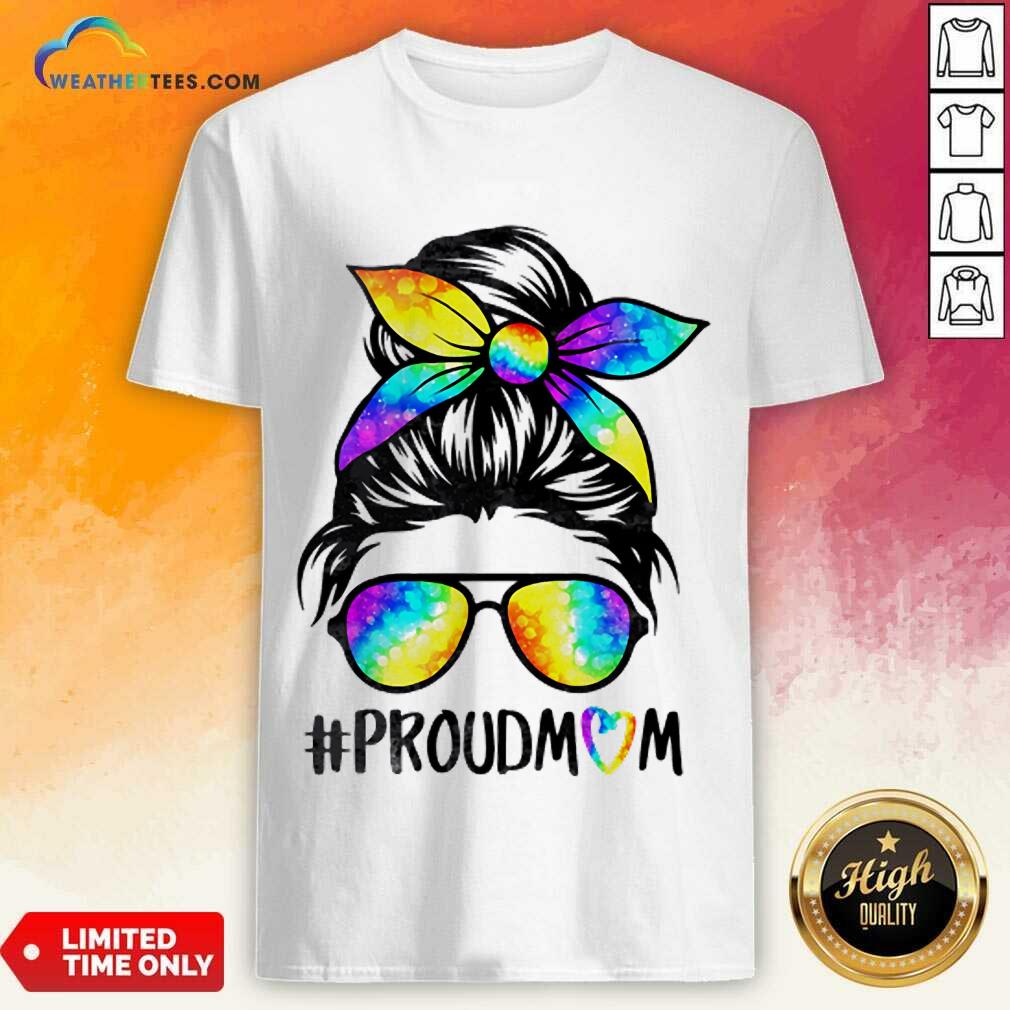 Delighted Hippie Dye Mom Proudmom 3 Shirt