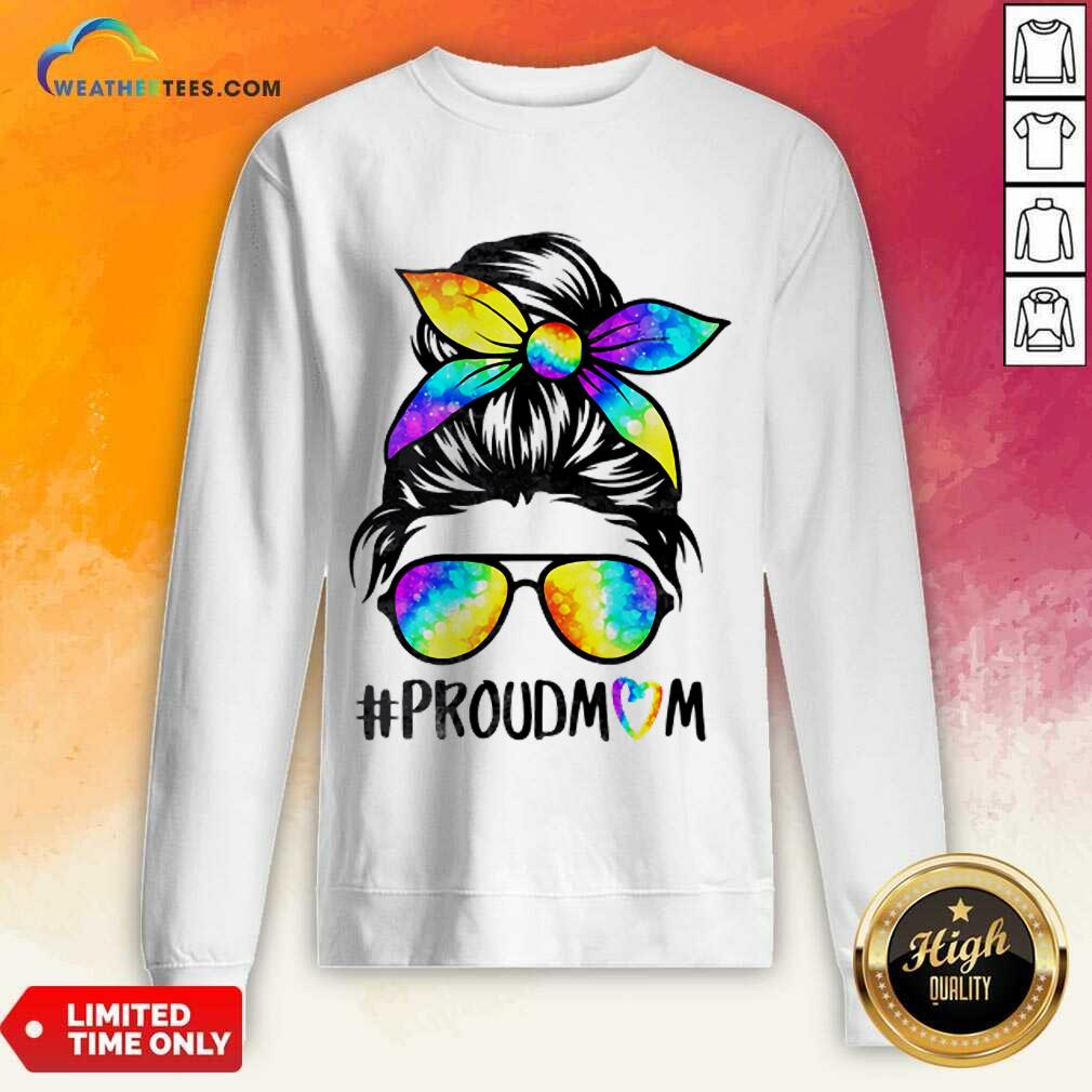 Delighted Hippie Dye Mom Proudmom 3 Shirt - Image 3