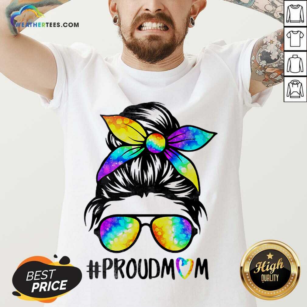 Delighted Hippie Dye Mom Proudmom 3 Shirt - Image 5
