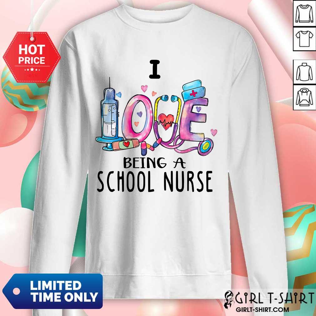 Delighted I Love Being A School Nurse 2021 Shirt - Image 4