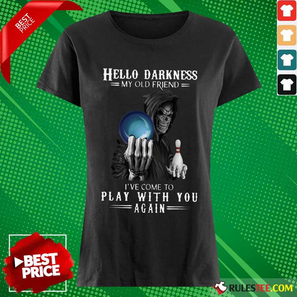 Devil Bowling Hello Darkness My Old Friend Shirt - Image 3