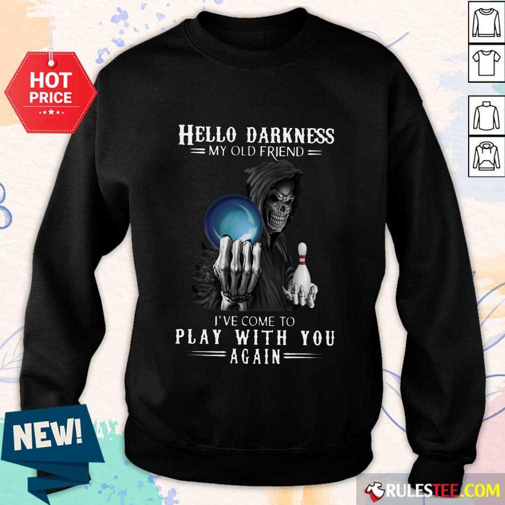 Devil Bowling Hello Darkness My Old Friend Shirt - Image 5