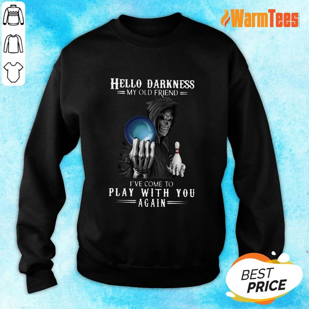 Devil Bowling Hello Darkness My Old Friend Shirt - Image 2