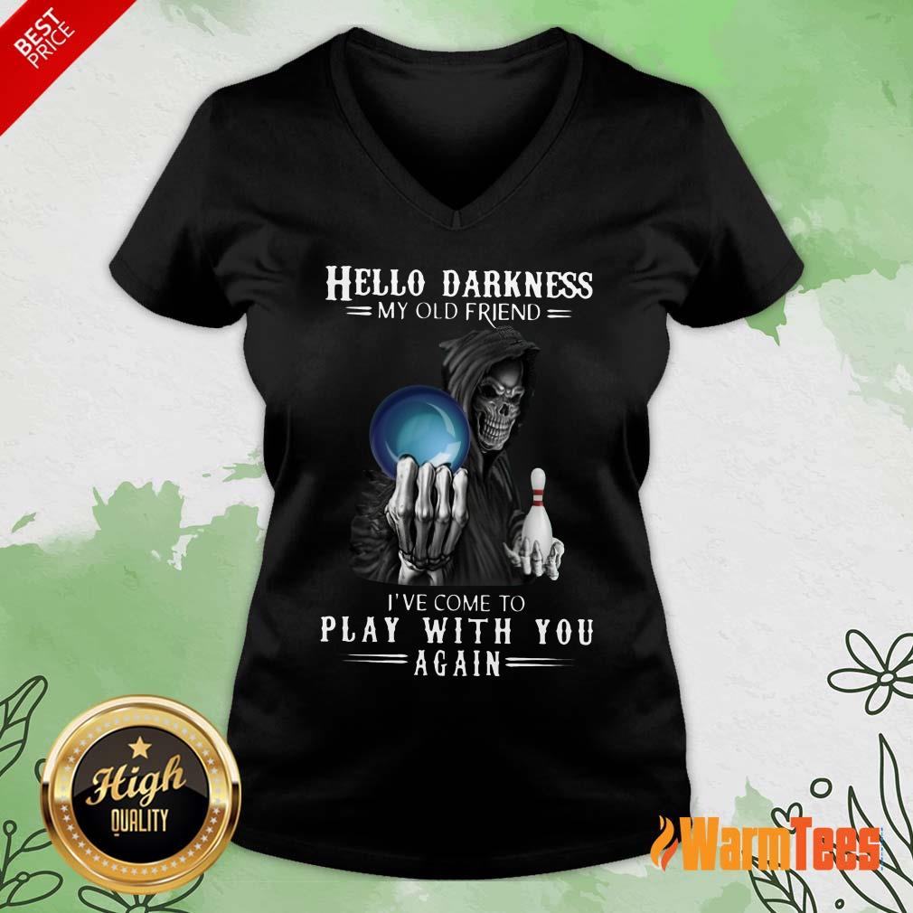 Devil Bowling Hello Darkness My Old Friend Shirt - Image 5