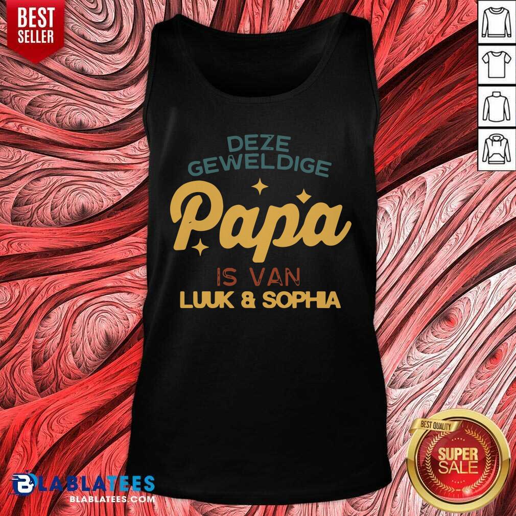 Deze Geweldige Papa Is Van Luuk And Sophia Shirt - Image 4