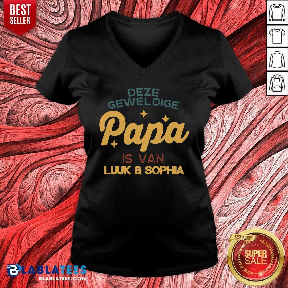 Deze Geweldige Papa Is Van Luuk And Sophia Shirt - Image 3