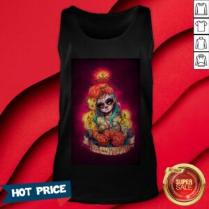 Alternative view of Día De Los Muertos Day Of Dead Sugar Skull Girl Shirt