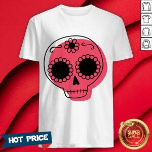 Dia De Los Muertos - Hot Pink Sugar Skull T-Shirt