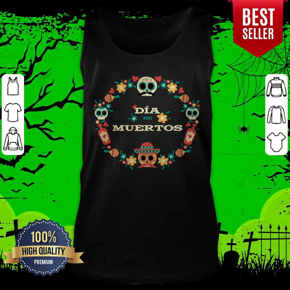Dia De Muertos Day Of Dead Sugar Skull In Mexican Shirt - Image 5
