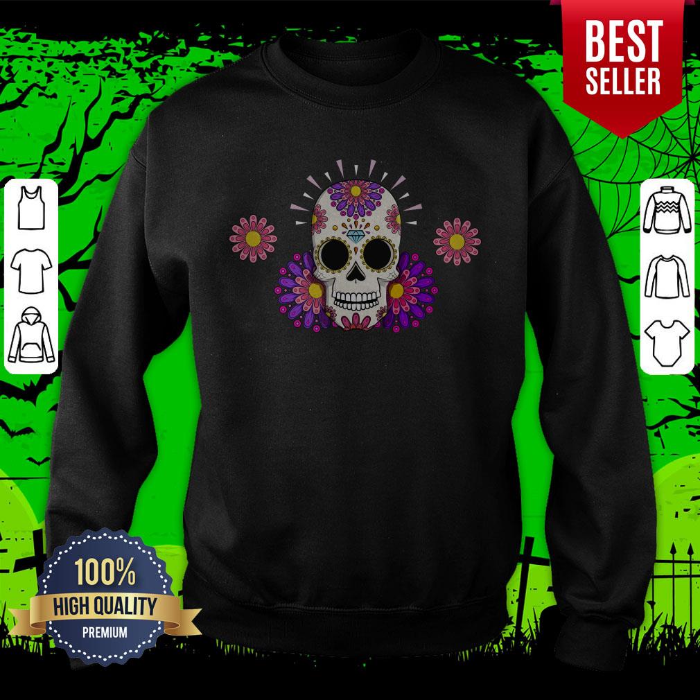 Dia De Muertos Day Of Dead Sugar Skull Shirt - Image 2