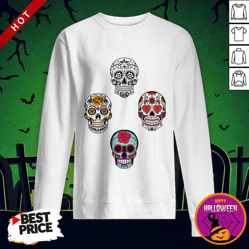 Dia De Muertos Day Of Dead Sugar Skulls Shirt - Image 4